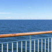 View At The Sea From Passenger Ship Art Print