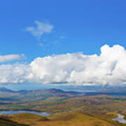 View Of The Kerry Landscape From Macgillycuddy's Reeks Art Print