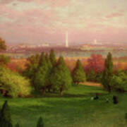 View Of Washington From Arlington Art Print
