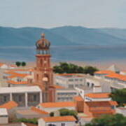 View Over Puerto Vallarta Art Print