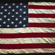 Vintage American Flag Art Print