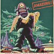 Vintage Classic Movie Posters, Forbidden Planet Art Print