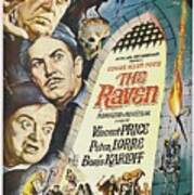 Vintage Classic Movie Posters, The Raven Art Print