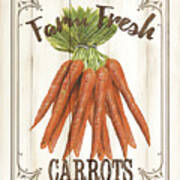 Vintage Fresh Vegetables 3 Art Print