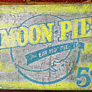 Vintage Moon Pie Sign Art Print