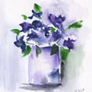 Violets Abstract 2 Art Print