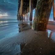 Virginia Beach Pier Sunrise 22 Art Print