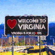 Virginia Is For Lovers Art Print