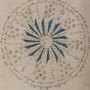 Voynich Manuscript Astro Rosette 1 Art Print