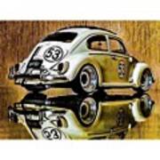Vw Beetle Herbie The Love Bug Art Print
