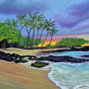 Waikoloa Sunset Art Print