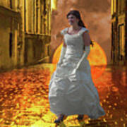 Walking Streets Of Gold Art Print