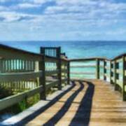 Walkway To Rosemary Beach Art Print