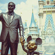 Walt And Mickey Art Print