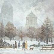 Washington Park In St.louis Winter Art Print