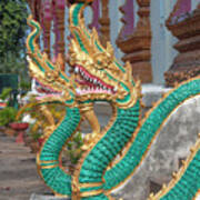 Wat Nam Phueng Phra Wihan Naga Guardians Dthla0007 Art Print