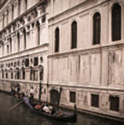 Water Taxi In Venice Art Print