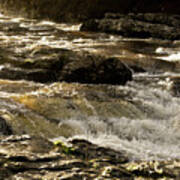 Waters Over Rocks. Falls Of Dochart, Art Print