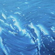 Waves - French Blue Art Print