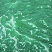 Waves - Green Art Print