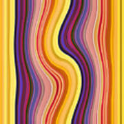 Wavy Stripes 1 Art Print