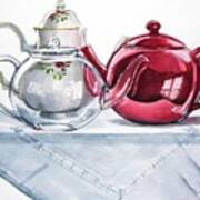 We Three Teapots Art Print