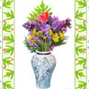 Wedding Vase With Bouquet Art Print