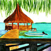 West End Roatan Art Print