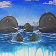 Whales Tail Waterfall Art Print