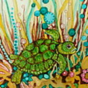 Whimsical Turtle Art Print