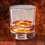 Whiskey Glass Art Print