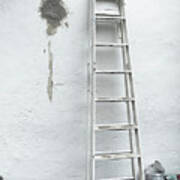 White Ladder Art Print