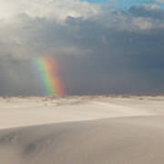 White Sands Rainbow Art Print