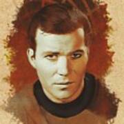 William Shatner As Captain Kirk Art Print