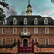 Williamsburg Capitol Building Art Print