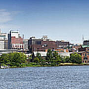 Wilmington Skyline Panorama - Delaware Art Print