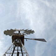 Windmill And Sky Art Print
