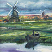 Windmills Art Print