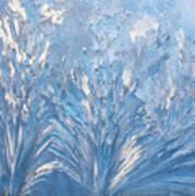 Window Frost Waves Art Print