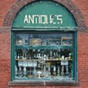 Window Shopping For Antiques Art Print