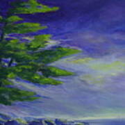 Windy Lake Superior Art Print