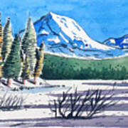 Winter At Mt. Lassen Art Print