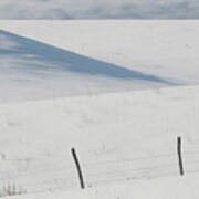 Winter Day On The Prairies Art Print