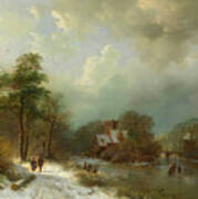 Winter Landscape - Holland Art Print