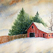 Winter Landscape Iii Art Print