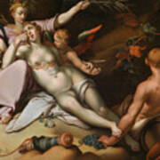 Without Ceres And Bacchus, Venus Freezes Art Print