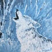 Wolf Of The Tetons Art Print