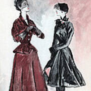 Womens Fashion, Maggy Rouff, 1951 Art Print