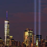 World Trade Center Wtc Tribute In Light Memorial Ii Art Print