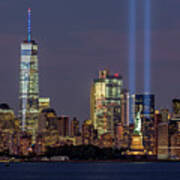 World Trade Center Wtc Tribute In Light Memorial Art Print